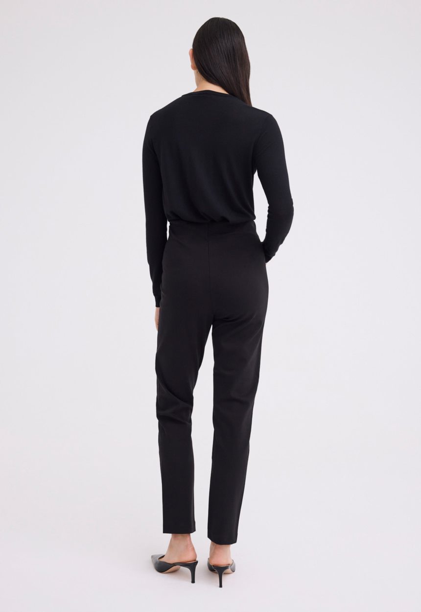 Jac+Jack Ardon Cotton Ponte Pant - Black